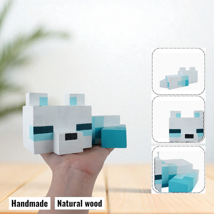 Minecraft Wooden Pet Models (DIY Painting Kit & Completed Model)
