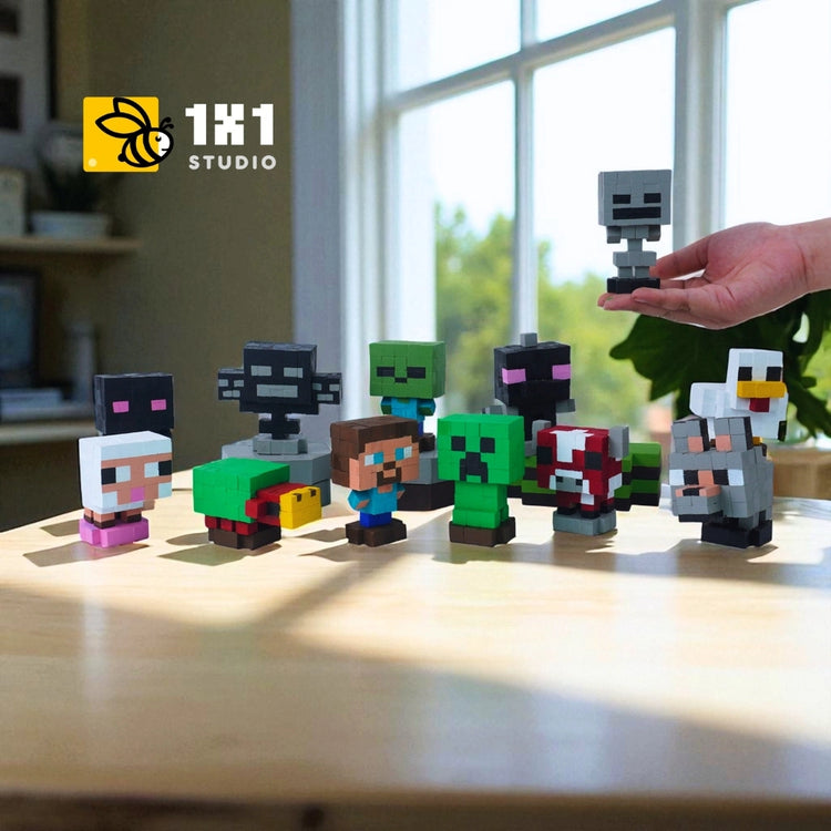 Minecraft Character Mini Kit (DIY KIT) – Create 4 Models