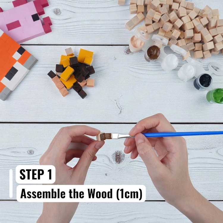 Wooden Decor (DIY KIT) – Build 6 Flat Mini Models (Set 1)