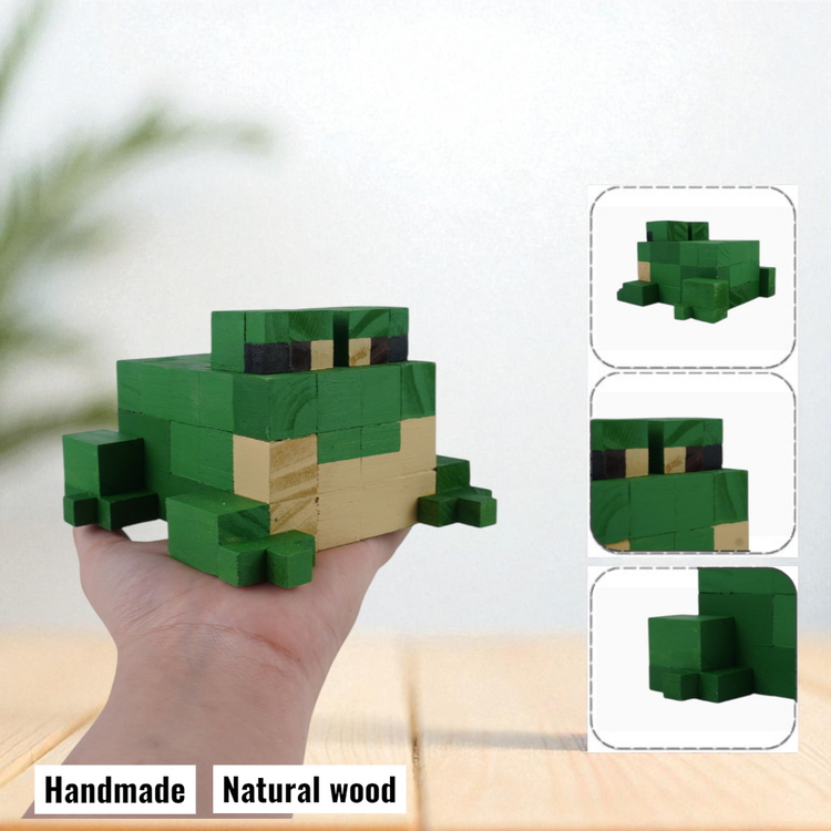 Minecraft Wooden Pet Models (DIY Painting Kit & Completed Model)