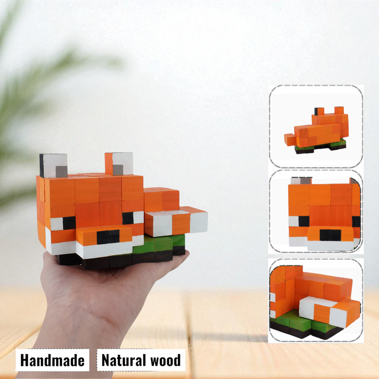Minecraft Wooden Pet Models (DIY Painting Kit & Completed Model)