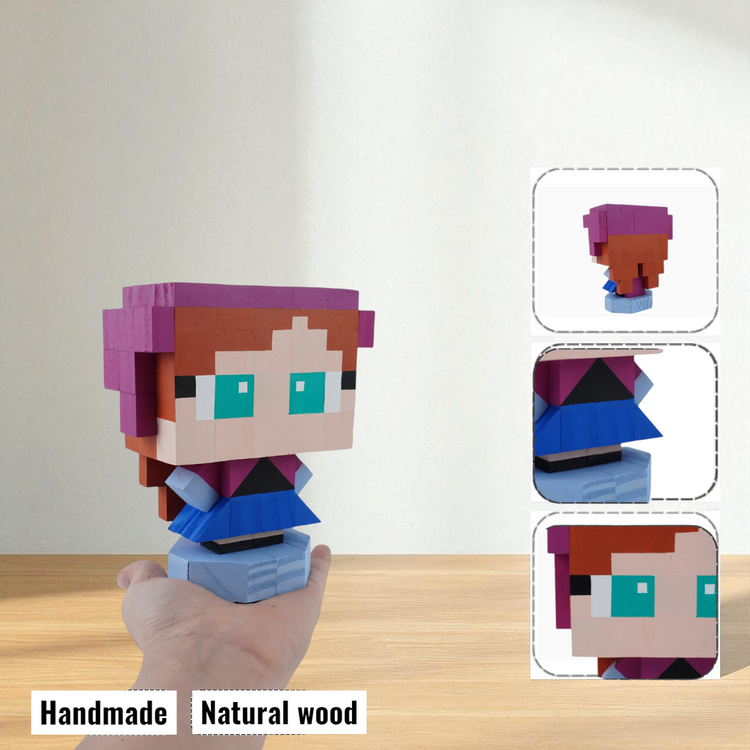 Wooden Character Figures (Collection 1/2) - DIY Painting Kit & Completed Model