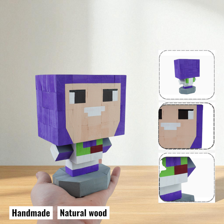 Wooden Character Figures (Collection 1/2) - DIY Painting Kit & Completed Model