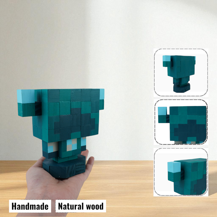Minecraft Mobs & Bosses Wooden Models (Collection 1/2) - DIY Painting Kit & Completed Model