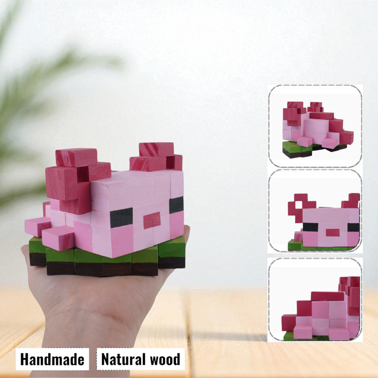 Minecraft Wooden Pet Models (DIY Painting Kit & Completed Model)