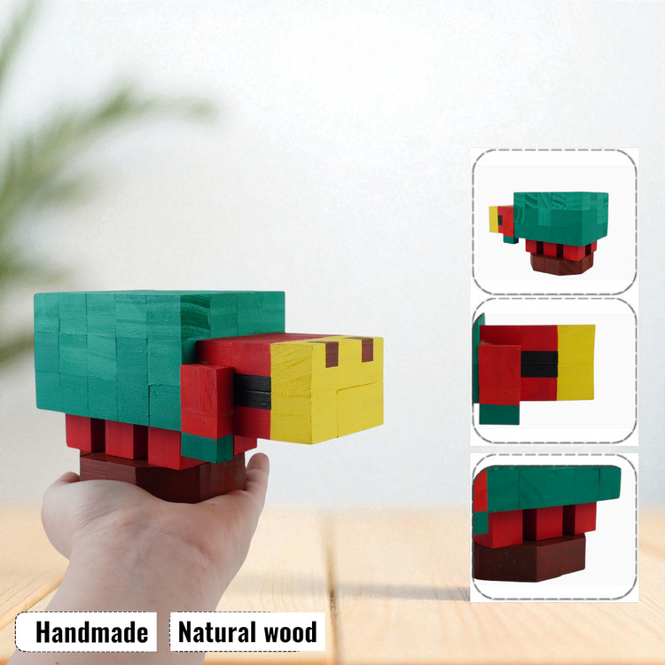 Minecraft Wooden Pet Models (DIY Painting Kit & Completed Model)