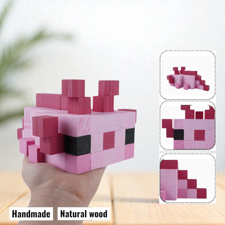 Minecraft Wooden Pet Models (DIY Painting Kit & Completed Model)