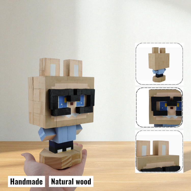 Wooden Character Figures (Collection 2/2) - DIY Painting Kit & Completed Model