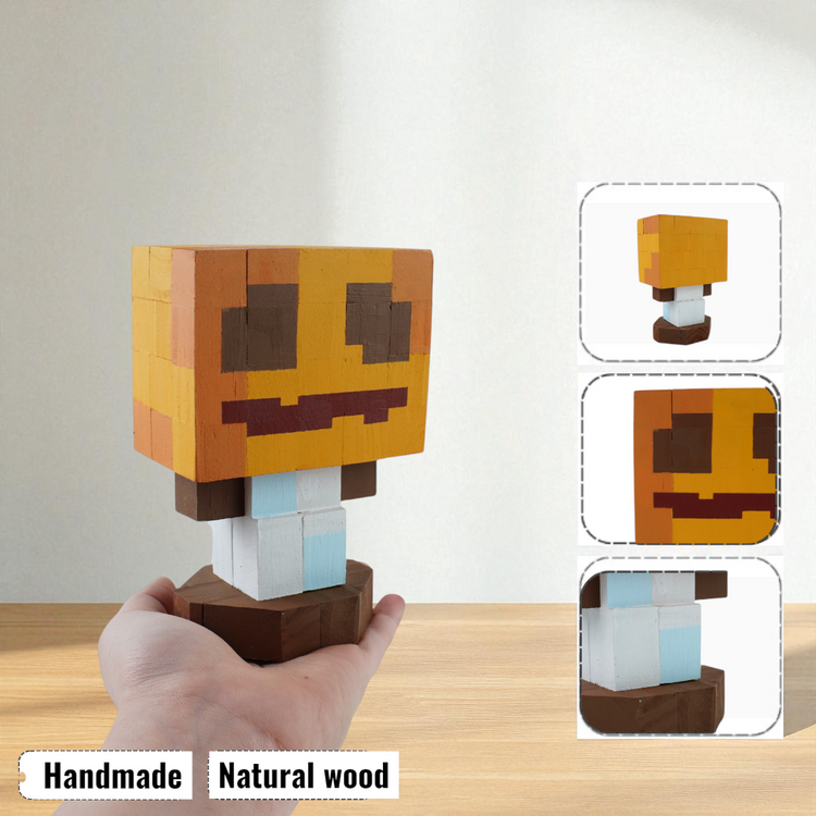 Minecraft Mobs & Bosses Wooden Models (Collection 1/2) - DIY Painting Kit & Completed Model