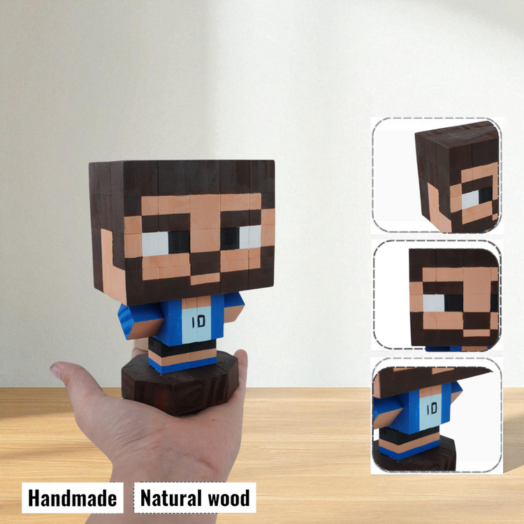 Celebrity Wooden Figures (DIY Painting Kit & Completed Model)