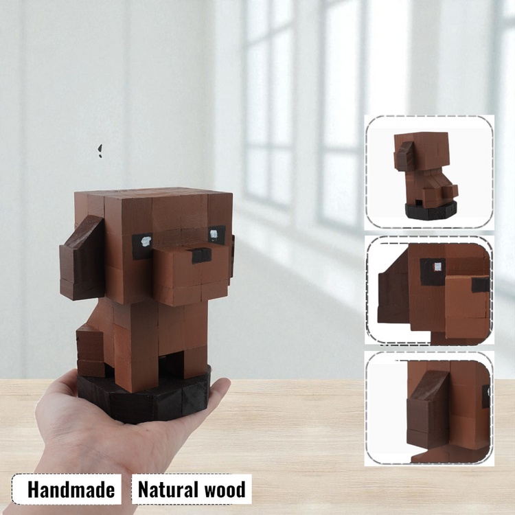 Wooden Animal & Pet Figures (DIY Painting Kit & Completed Model)