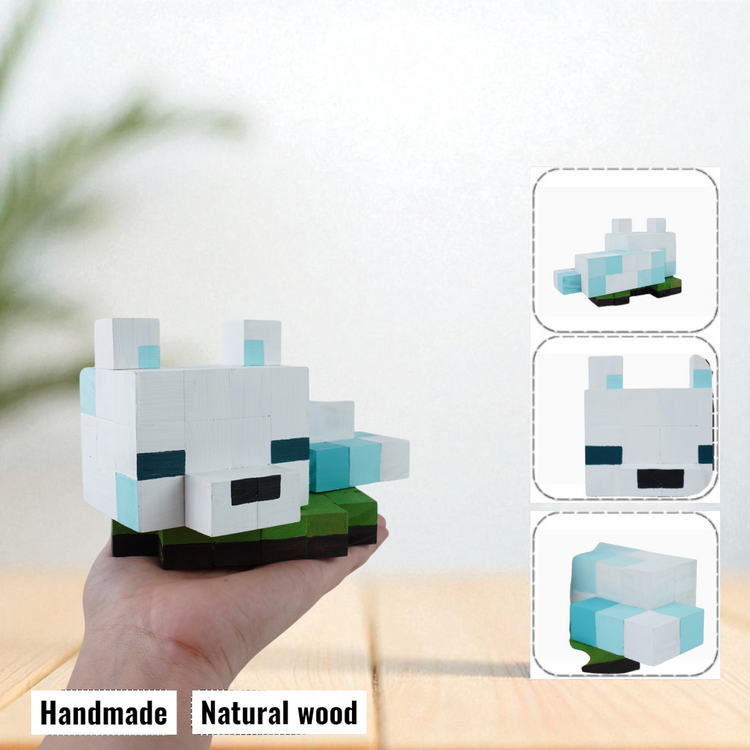 Minecraft Wooden Pet Models (DIY Painting Kit & Completed Model)