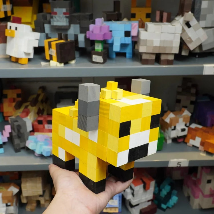 Minecraft Wooden Pet Models (DIY Painting Kit & Completed Model)