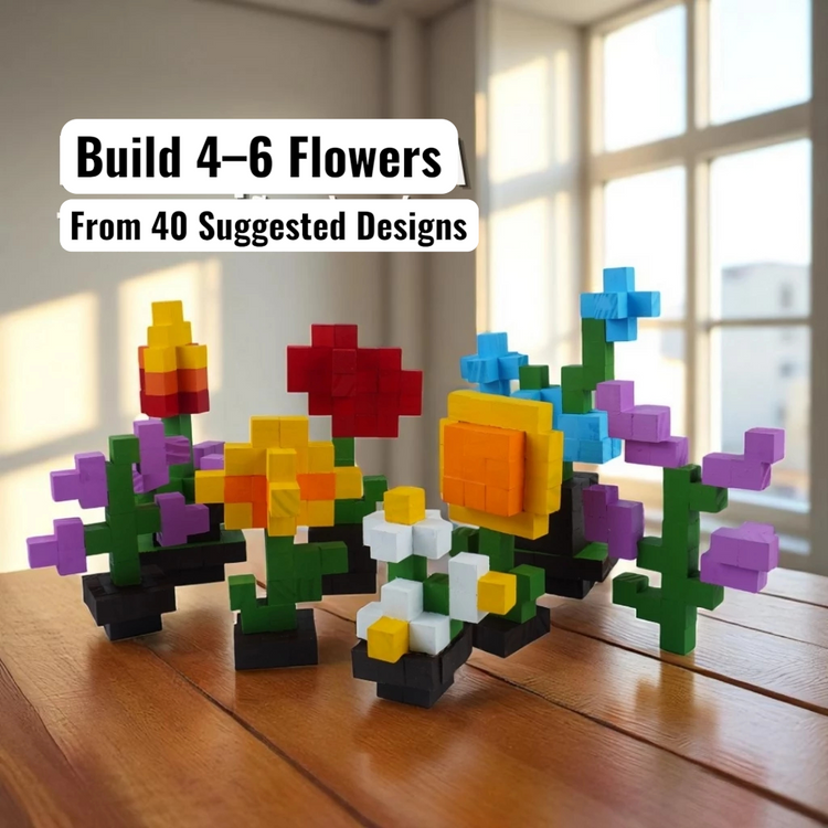 Wooden Flower 2x2x2 (DIY Kit) – Create 6 Models (40 Designs)