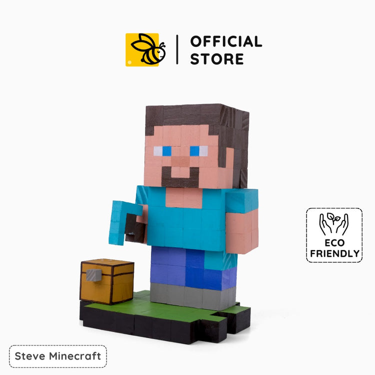 Minecraft Mobs & Bosses Wooden Models (Collection 1/2) - DIY Painting Kit & Completed Model