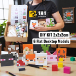 Wooden Decor (DIY KIT) – Build 6 Flat Mini Models (Set 2)