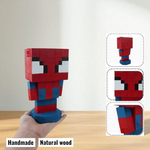 Superhero Wooden Figures (DIY Painting Kit & Completed Model &)