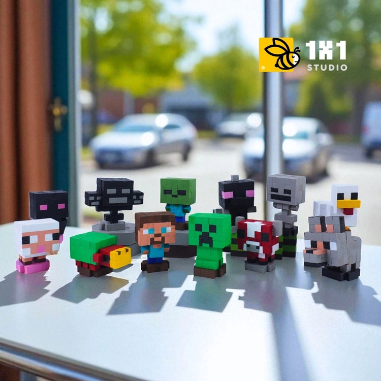 Minecraft Character Mini Kit (DIY KIT) – Create 4 Models