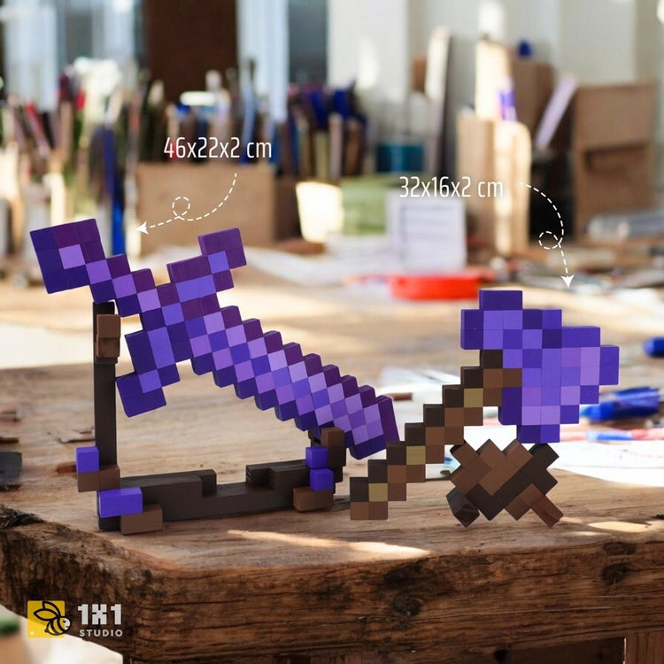Minecraft Diamond & Nether Equipment (DIY Kit) – Paint & Build 2 Tools