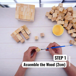 Minecraft Character Kit (2x2x2cm) (DIY KIT) – Create 2 Models