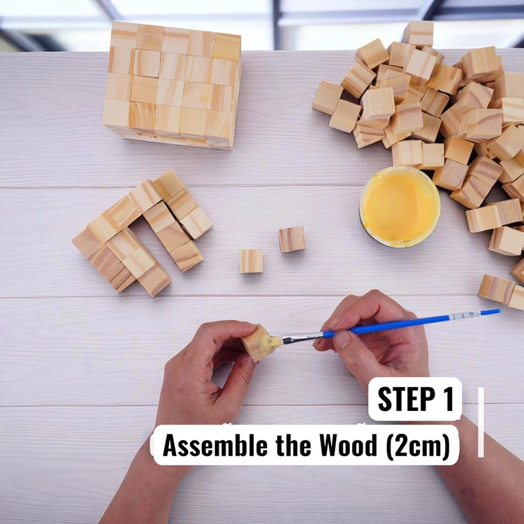 Minecraft Character Kit (2x2x2cm) (DIY KIT) – Create 2 Models