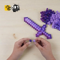 Minecraft Mini Equipment (Assembly Kit) – Build 2 Diamond & Netherite Tools