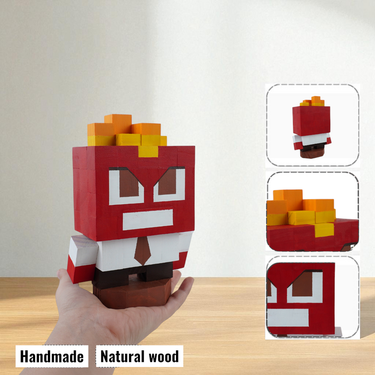 Wooden Character Figures (Collection 1/2) - DIY Painting Kit & Completed Model
