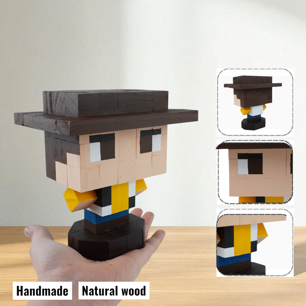 Wooden Character Figures (Collection 1/2) - DIY Painting Kit & Completed Model
