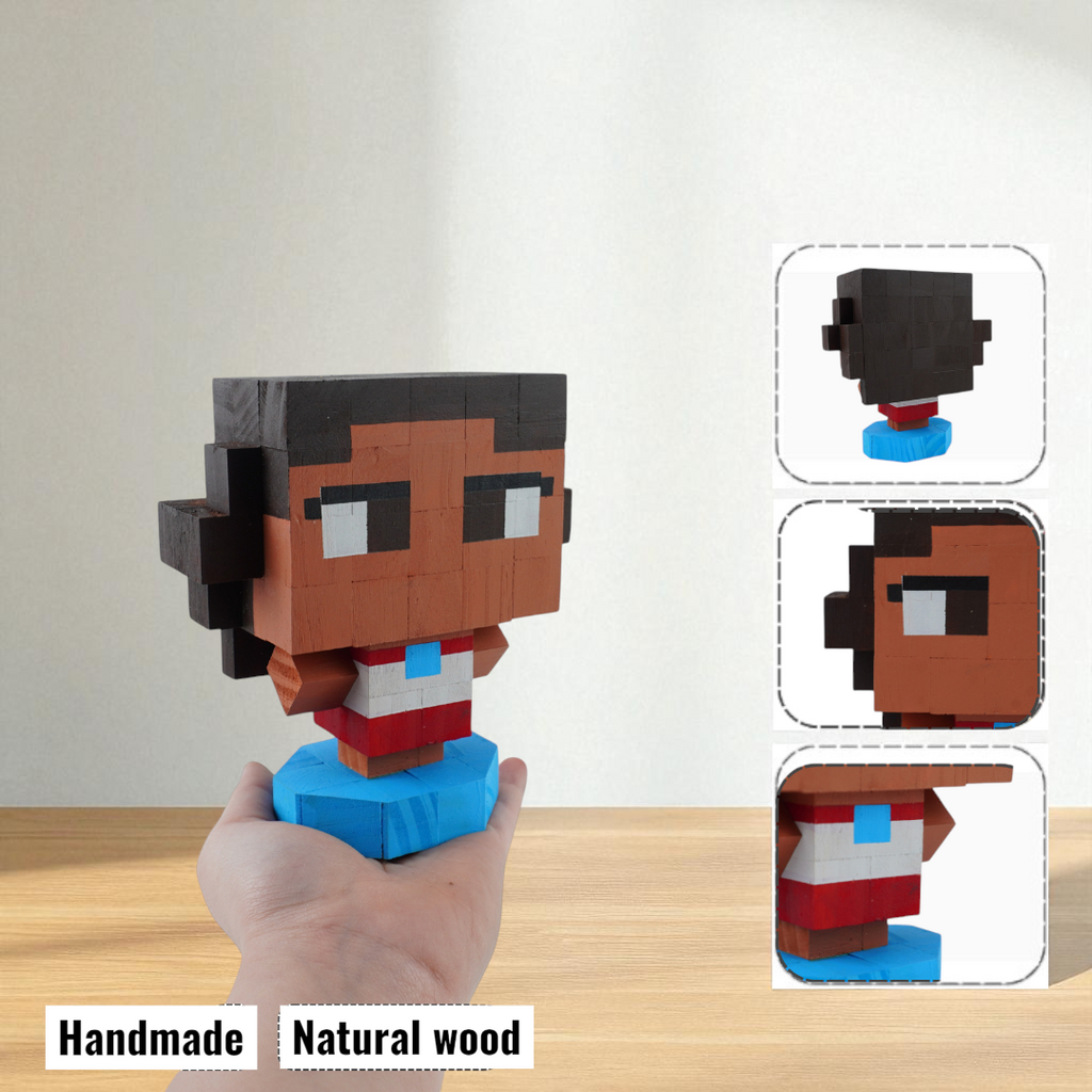 Wooden Character Figures (Collection 1/2) - DIY Painting Kit & Completed Model
