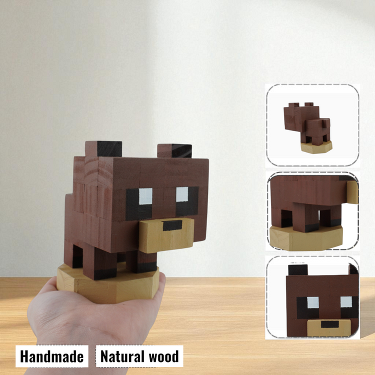 Wooden Animal & Pet Figures (DIY Painting Kit & Completed Model)