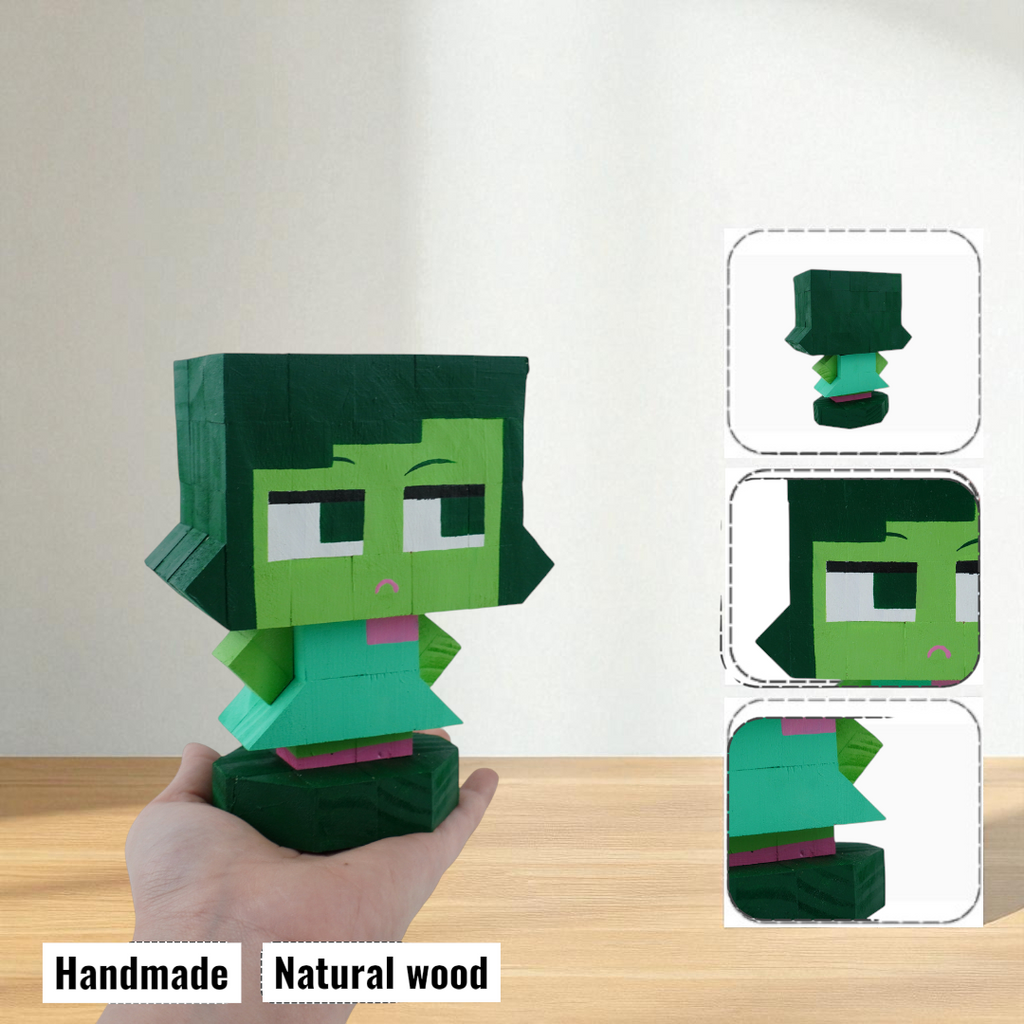 Wooden Character Figures (Collection 1/2) - DIY Painting Kit & Completed Model