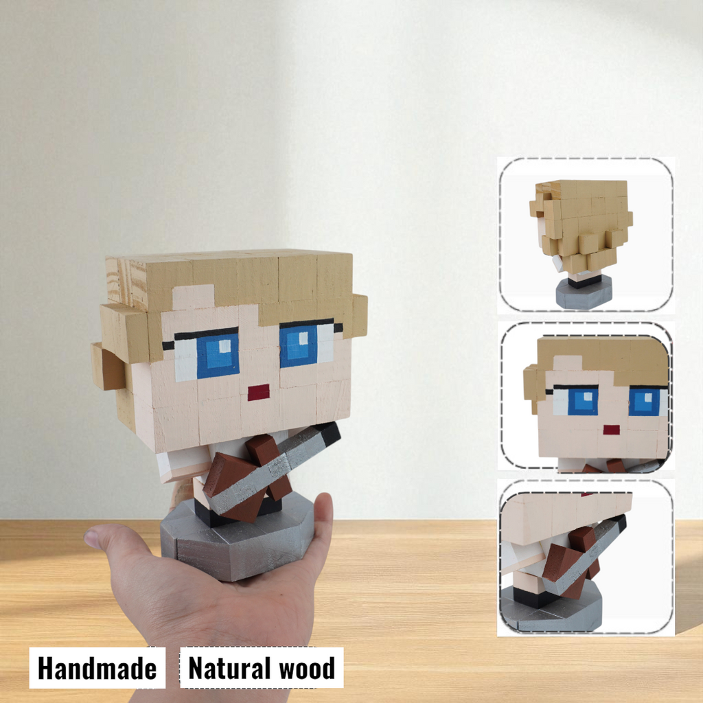Celebrity Wooden Figures (DIY Painting Kit & Completed Model)