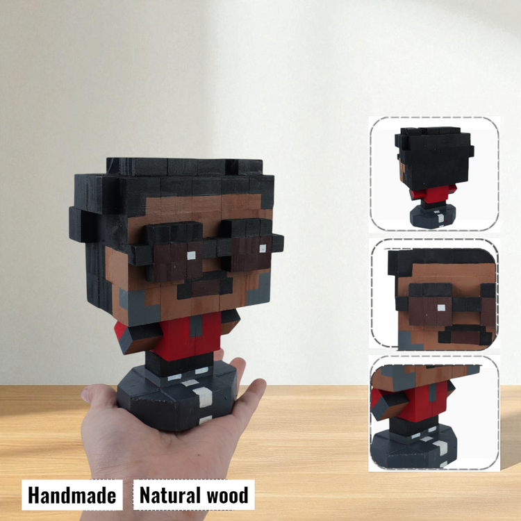 Celebrity Wooden Figures (DIY Painting Kit & Completed Model)