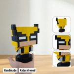 Superhero Wooden Figures (DIY Painting Kit & Completed Model &)