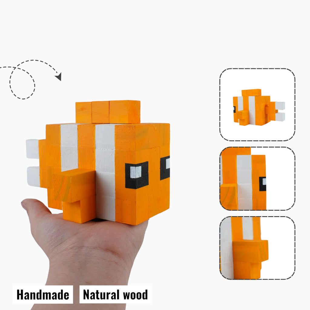 Wooden Animal & Pet Figures (DIY Painting Kit & Completed Model)