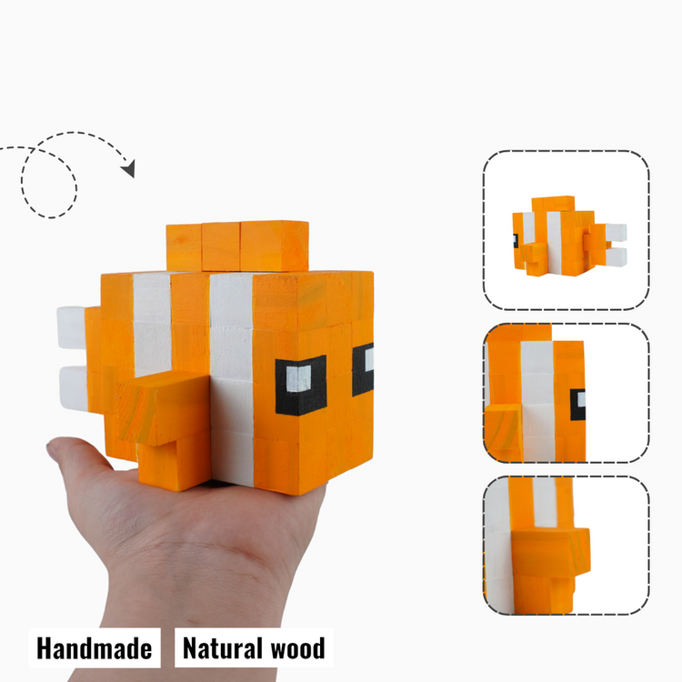 Wooden Animal & Pet Figures (DIY Painting Kit & Completed Model)