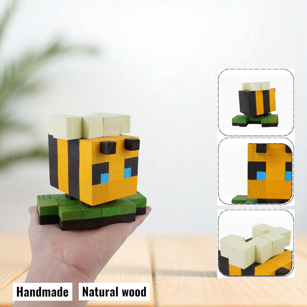 Minecraft Wooden Pet Models  (DIY Painting Kit & Completed Model)