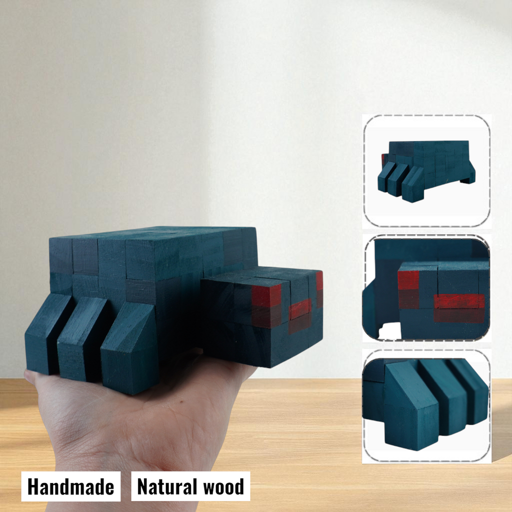 Minecraft Mobs & Bosses Wooden Models (Collection 2/2) - DIY Painting Kit & Completed Model