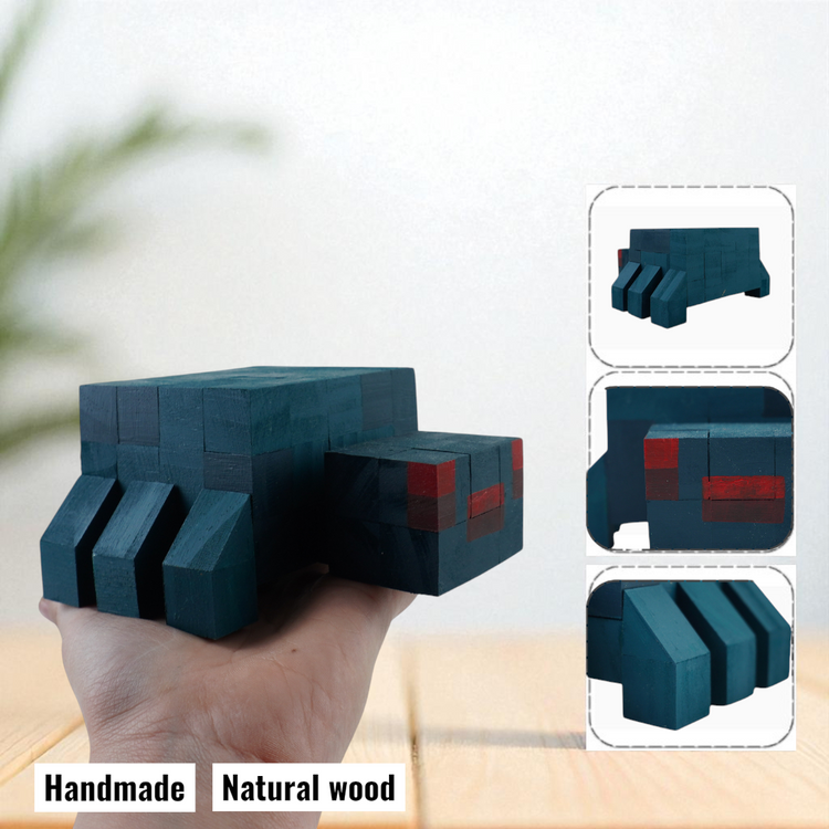 Minecraft Wooden Pet Models  (DIY Painting Kit & Completed Model)