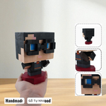Celebrity Wooden Figures (DIY Painting Kit & Completed Model)