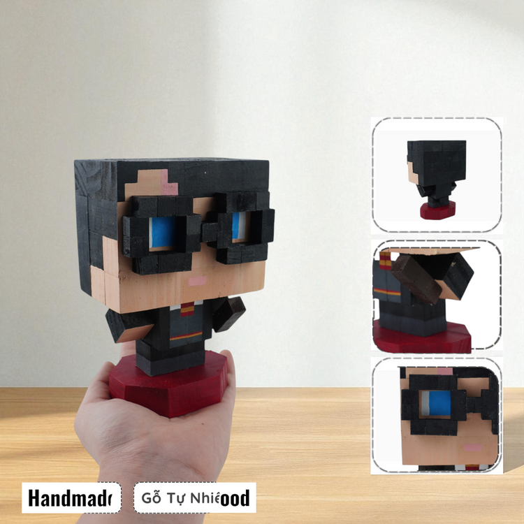 Celebrity Wooden Figures (DIY Painting Kit & Completed Model)