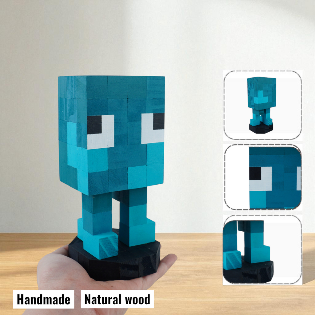 Minecraft Mobs & Bosses Wooden Models (Collection 2/2) - DIY Painting Kit & Completed Model