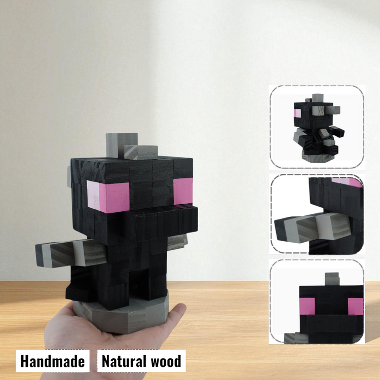 Minecraft Mobs & Bosses Wooden Models (Collection 1/2) - DIY Painting Kit & Completed Model
