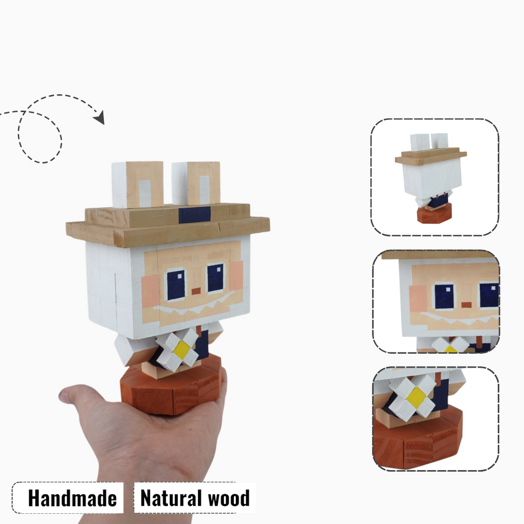 Wooden Character Figures (Collection 2/2) - DIY Painting Kit & Completed Model