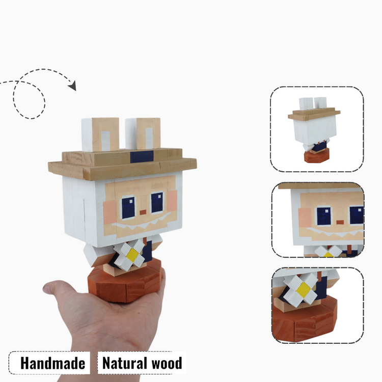Wooden Character Figures (Collection 2/2) - DIY Painting Kit & Completed Model
