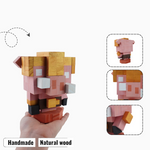 Minecraft Mobs & Bosses Wooden Models (Collection 1/2) - DIY Painting Kit & Completed Model