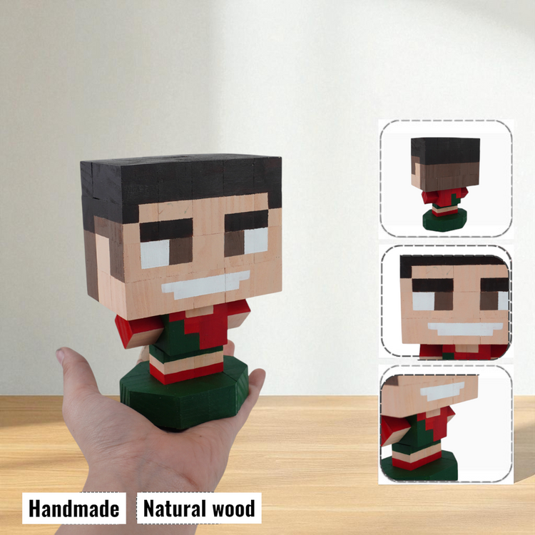 Celebrity Wooden Figures (DIY Painting Kit & Completed Model)