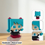 Wooden Character Figures (Collection 2/2) - DIY Painting Kit & Completed Model