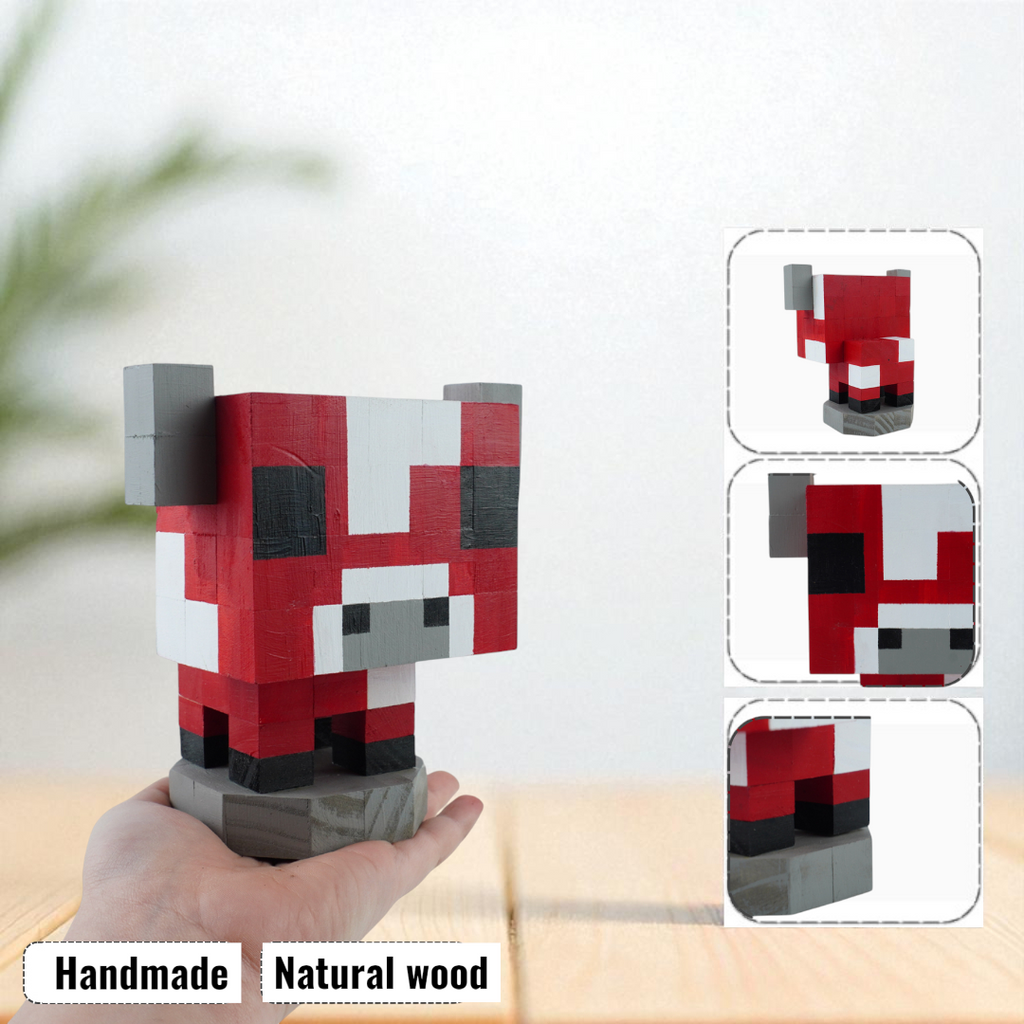 Minecraft Wooden Pet Models  (DIY Painting Kit & Completed Model)