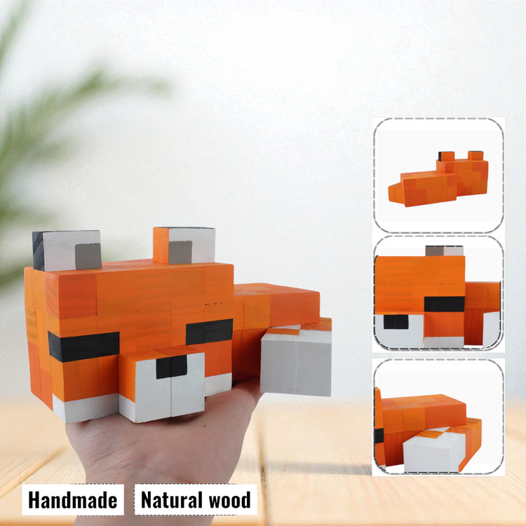 Minecraft Wooden Pet Models  (DIY Painting Kit & Completed Model)